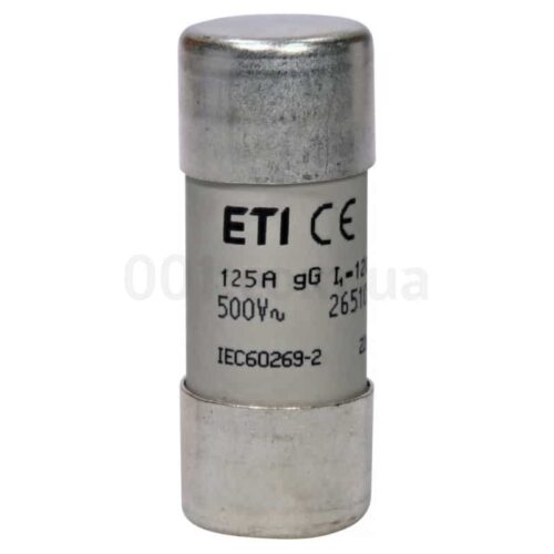 Плавка вставка циліндрична CH 22×58 gG 125A 500В (упаковка = 10 шт.), ETI