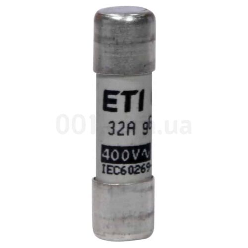 Плавка вставка циліндрична CH 10×38 gG 32A 400В (упаковка = 10 шт.), ETI