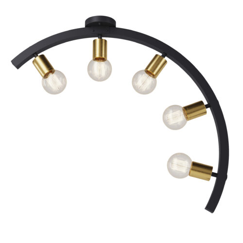 Настінне бра "Mone",  Світла латунь/чорний, Pikart Lights