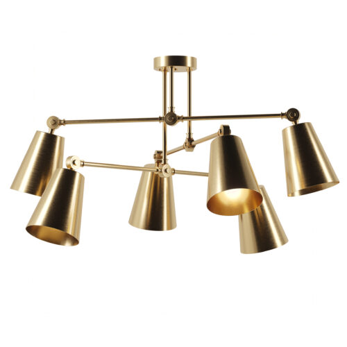 Люстра "Sia V6", Світла латунь, Pikart Lights