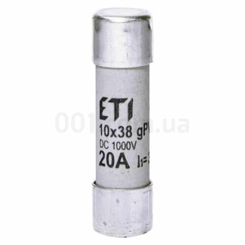 Плавка вставка циліндрична CH 10×38 gPV 20A 1000В (30кА), ETI