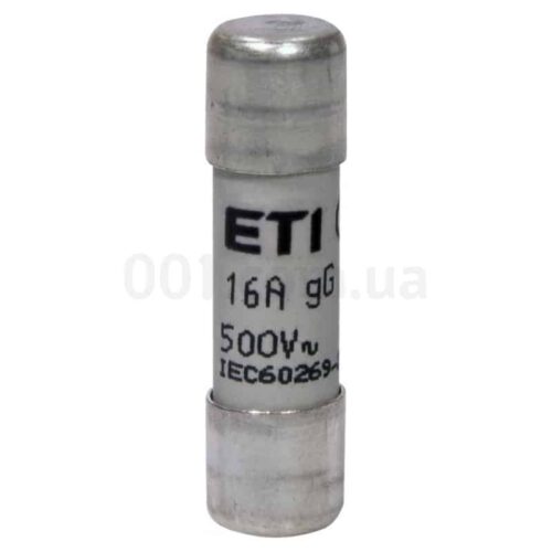 Плавка вставка циліндрична CH 10×38 gG 16A 500В (упаковка = 10 шт.), ETI