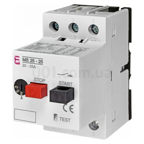 Автоматичний вимикач захисту двигуна MS25-25 (20-25А), ETI