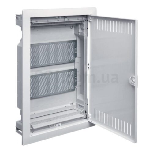 Щит 2-рядний для ММ-обладнання врізний з металевими дверями VOLTA, Hager