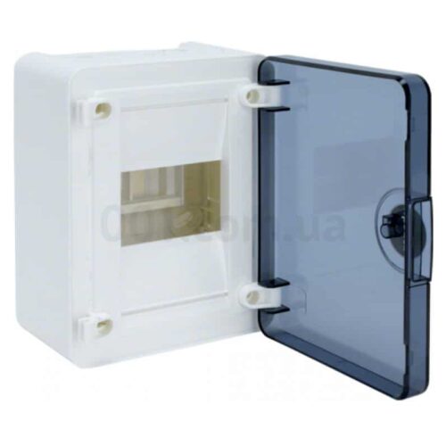 Щит накладний з прозорими дверцятами 4 модулі (1×4) GOLF, Hager