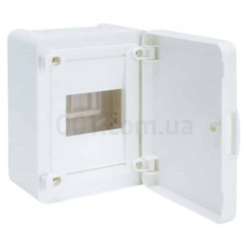 Щит накладний з білими дверцятами 4 модулі (1×4) GOLF, Hager