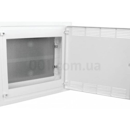 Щит 2-рядний для ММ-обладнання врізний білі пластикові перфоровані двері GOLF, Hager