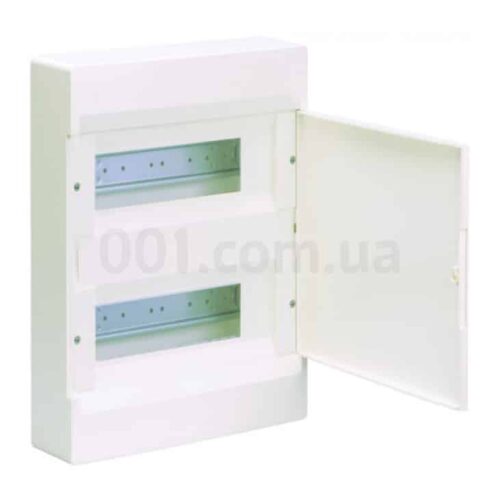 Щит накладний з білими дверцятами 24 модулі (2×12) COSMOS, Hager