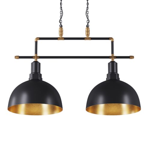 Люстра 2Round, Золотий/чорний, Pikart Lights