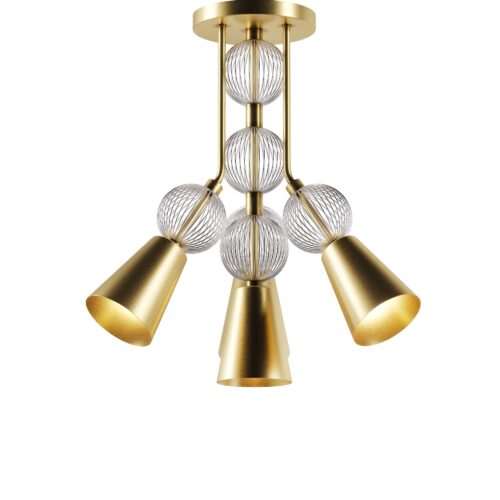 Люстра Oni-On, Світла латунь/білий, Pikart Lights