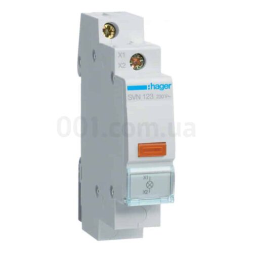 Індикатор модульний на DIN-рейку LED 230В жовтий, Hager