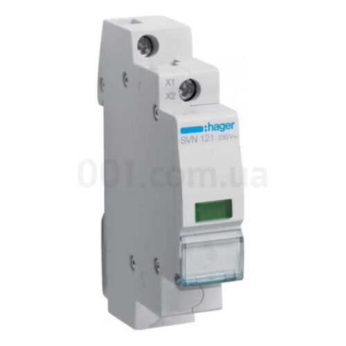Індикатор модульний на DIN-рейку LED 230В зелений, Hager
