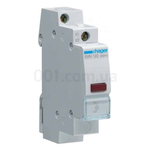 Індикатор модульний на DIN-рейку LED 230В червоний, Hager