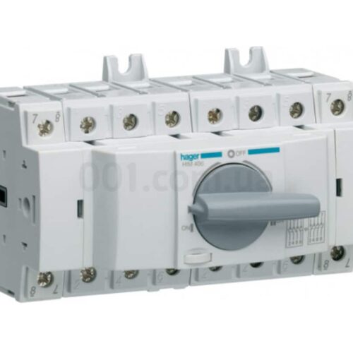 Перемикач модульний HIM406 трипозиційний (I-0-II) 4P 63А, Hager