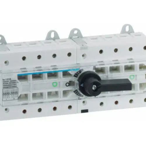 Перемикач модульний HI405R трипозиційний (I-0-II) 4P 100А, Hager