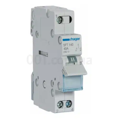 Перемикач SFT140 (I-0-II) з загальним виходом зверху 1P 40А/230В, Hager