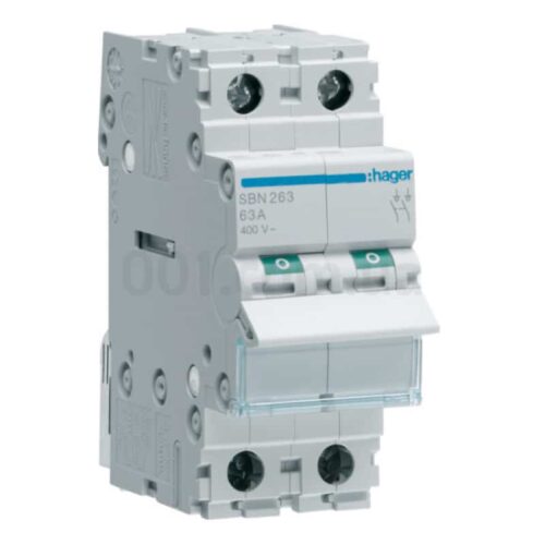 Вимикач навантаження SBN263 2P 63А/400В, Hager