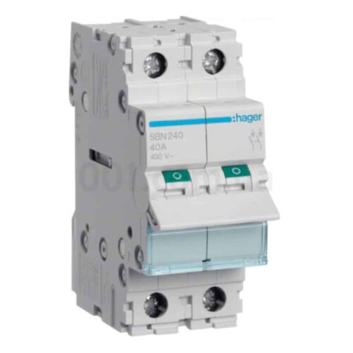 Вимикач навантаження SBN240 2P 40А/400В, Hager