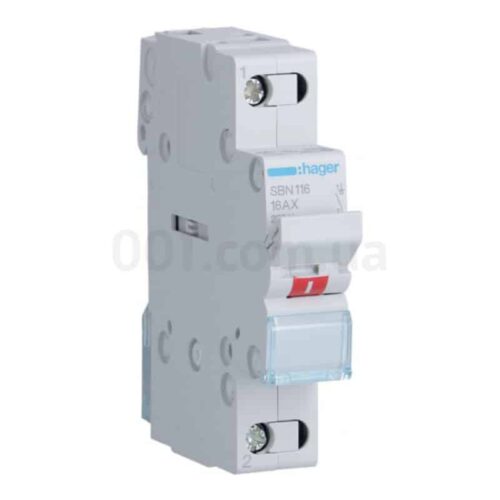 Вимикач навантаження SBN116 1P 16А/230В, Hager