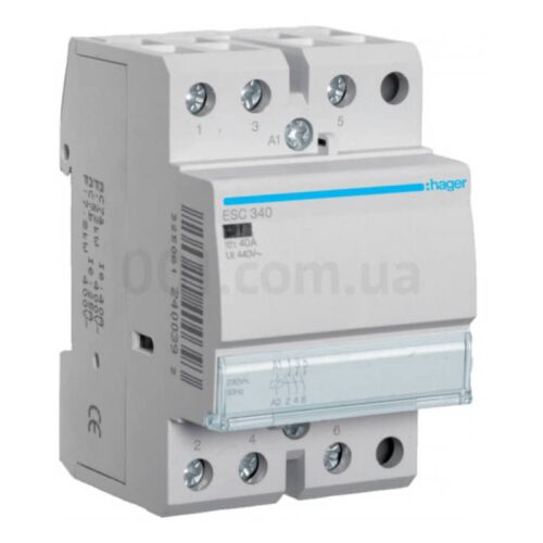 Контактор модульний ESC340 40А 230В AC 3НВ, Hager