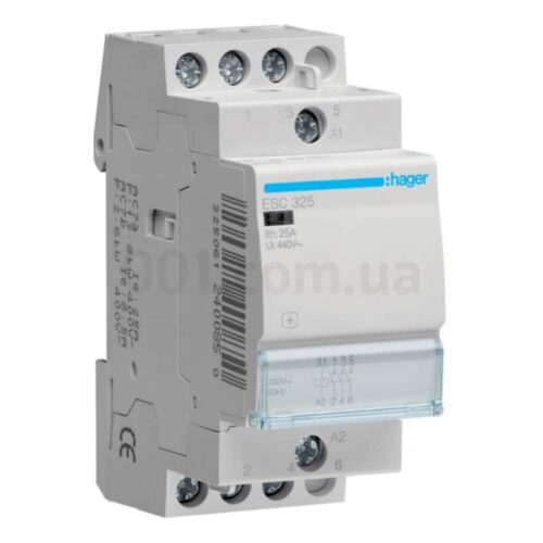 Контактор модульний ESC325 25А 230В AC 3НВ, Hager