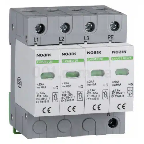 Обмежувач перенапруги Ex9UE2 клас 2 (C) 20кА 440V/AC 3+NP, NOARK