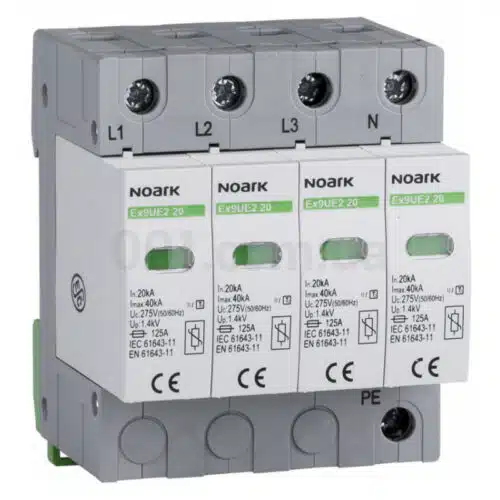Обмежувач перенапруги Ex9UE2 клас 2 (C) 20кА 275V/AC 4P, NOARK