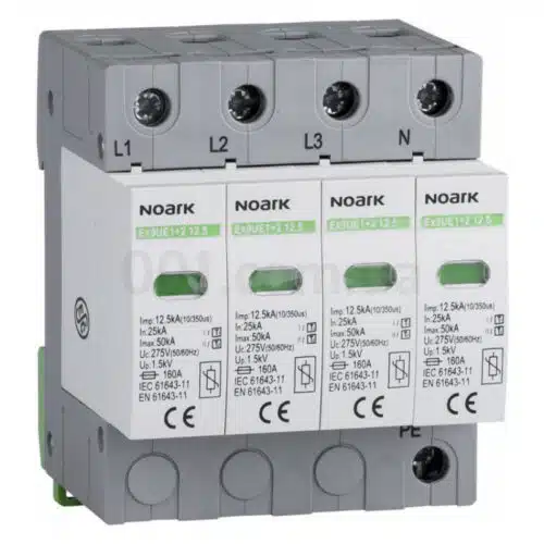 Обмежувач перенапруги Ex9UE1+2 клас 1+2 (B+C) 12,5кА 275V/AC 4P, NOARK