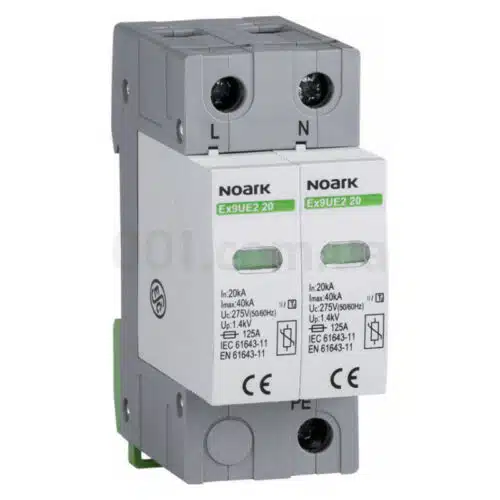 Обмежувач перенапруги Ex9UE2 клас 2 (C) 20кА 275V/AC 2P, NOARK