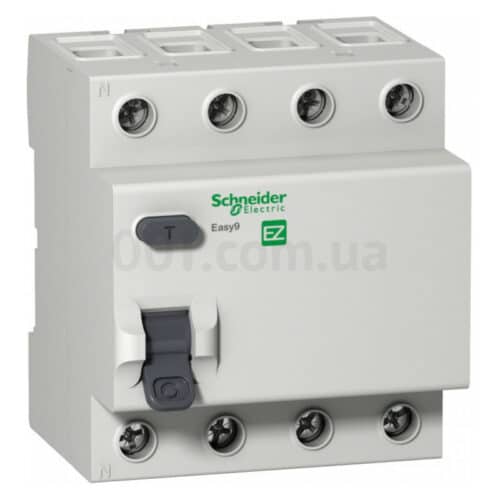 Диференційний вимикач (ПЗВ) Easy9 4Р 40А 30мА тип АС, Schneider Electric
