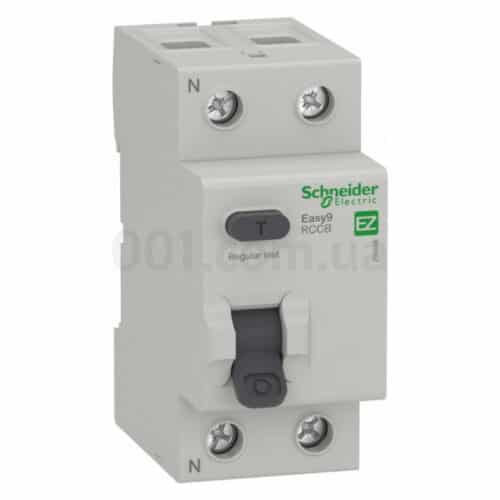 Диференційний вимикач (ПЗВ) Easy9 2Р 40А 30мА тип АС, Schneider Electric