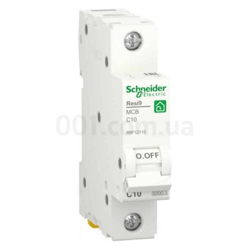 Автоматичний вимикач RESI9 6kА 1P 10 А хар-ка C, Schneider Electric
