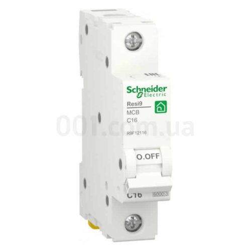 Автоматичний вимикач RESI9 6kА 1P 16 А хар-ка C, Schneider Electric