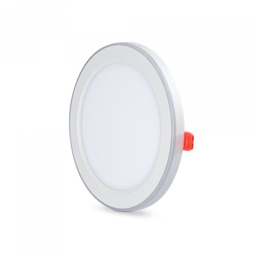 Світлодіодний світильник вбудований з декоративною підсвіткою VIDEX DL4R 12W+4W 5000K+2700K 220V