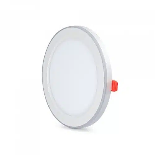 Світлодіодний світильник вбудований з декоративною підсвіткою VIDEX DL4R 12W+4W 5000K+2700K 220V