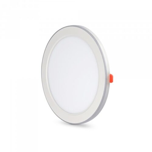 Світлодіодний світильник вбудований з декоративною підсвіткою VIDEX DL4R 18W+6W 5000K+2700K 220V