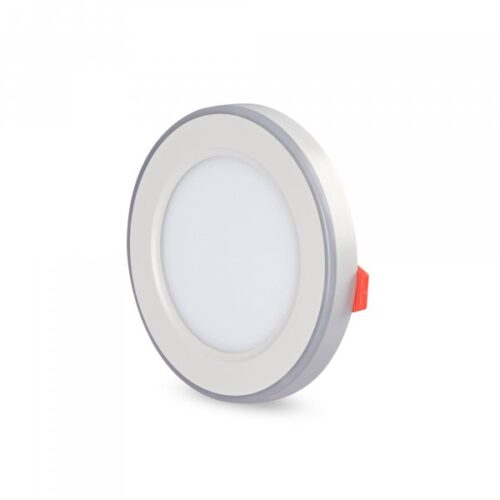 Світлодіодний світильник вбудований з декоративною підсвіткою VIDEX DL4R 6W+3W 5000K+2700K 220V