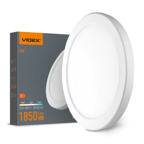 Світлодіодний світильник круглий VIDEX DL6R 18W 3000K-4000K-6500K White