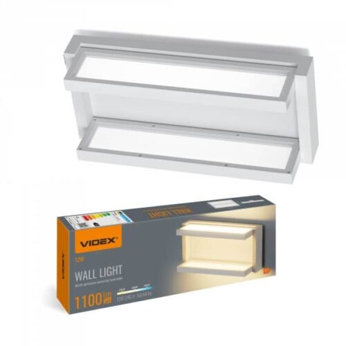 Світлодіодний світильник настінний з сенсором VIDEX WL01 12W 2800K-4000K-6000K White
