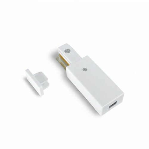 Комплект конектор 1-фазний + заглушка VIDEX білий