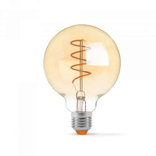 Світлодіодна лампа VIDEX Filament G95FASD 5W E27 2200K дімерна бронза