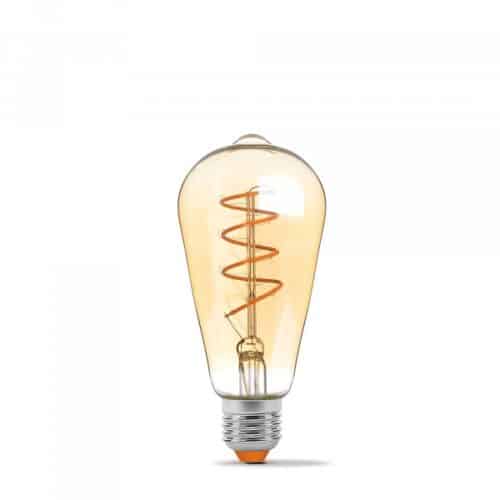 Світлодіодна лампа VIDEX Filament ST64FASD 5W E27 2200K дімерна бронза