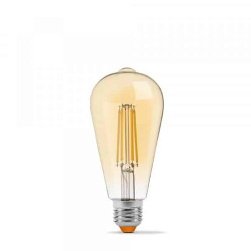 Світлодіодна лампа VIDEX Filament ST64FAD 6W E27 2200K дімерна бронза