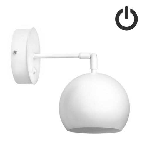 Бра з вимикачем Bowl W150BT Білий, Atmolight