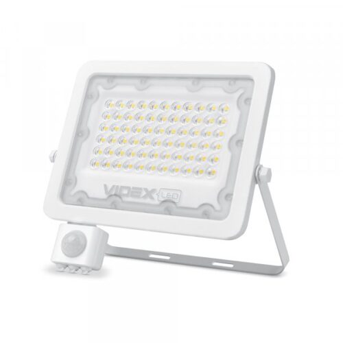 Світлодіодний прожектор VIDEX F2e 50W 5000K з датчиком руху та освітленості