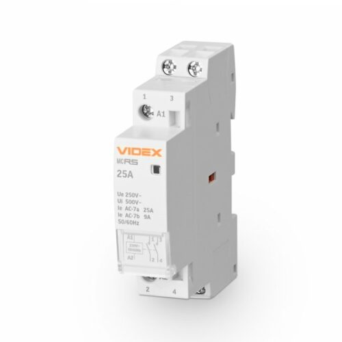 Модульний контактор 2п 25А 2НВ VF-RS-MC2O-25 VIDEX RESIST