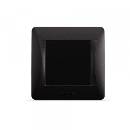 Заглушка для рамки чорний графіт VIDEX BINERA