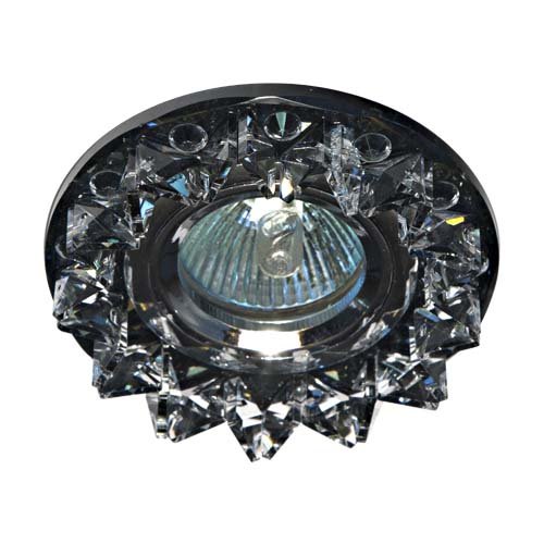 Вбудований світильник Feron CD2542 під лампу прозорий сірий