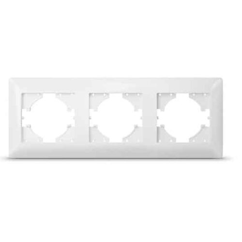 Рамка біла 3 місця горизонтальна TITANUM STANDARD