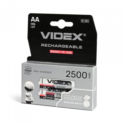 Акумулятори Videx HR6/AA 2500mAh double blister/2шт